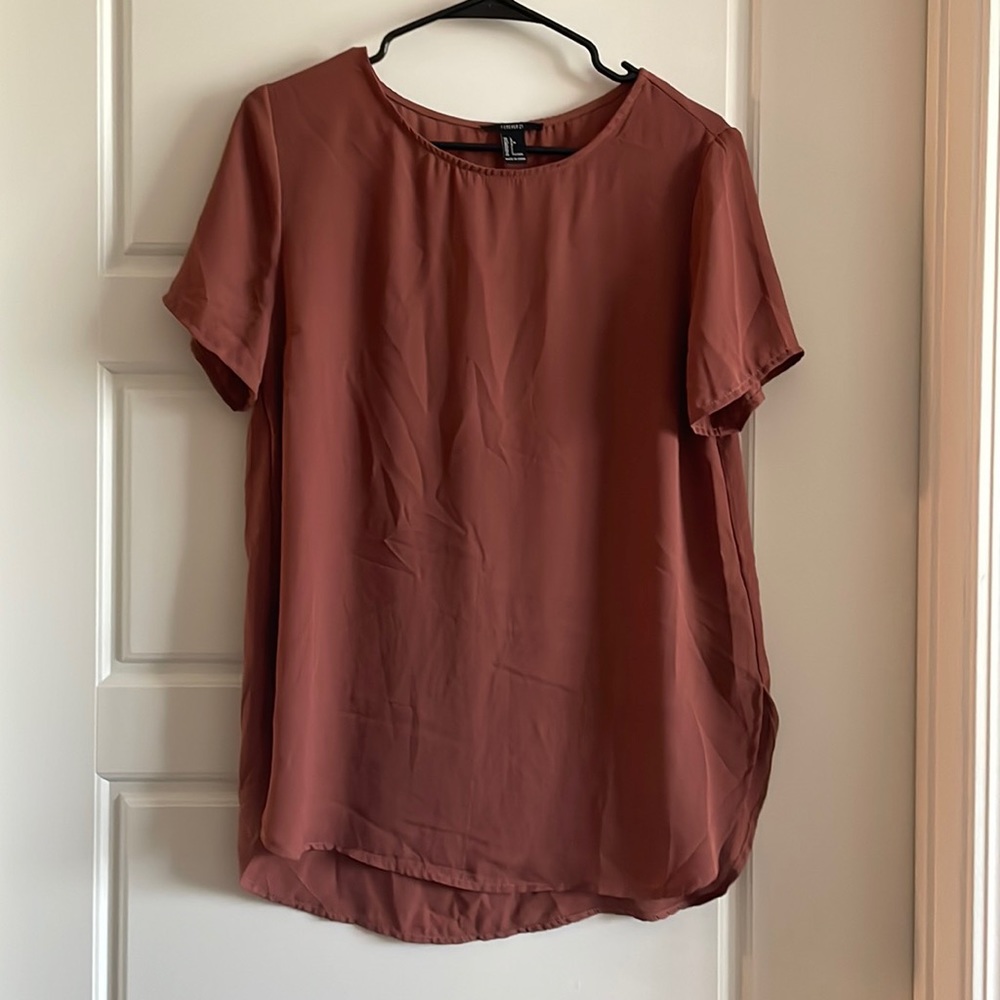 Terracotta Forever 21 blouse